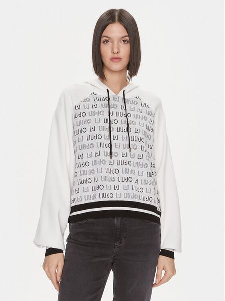 Liu Jo Sport Sweter TF3209 MA63L Biały Regular Fit. Białe swetry Liu Jo Sport, l, bez wzorów, z syntetyku, bez ramiączek. Za 939.99 zł.