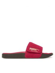 Puma Klapki Leadcat 2.0 Palermo Foil 399041 04 Różowy. Czerwone klapki Puma, bez wzorów, ze skóry, bez obcasa. Za 209.99 zł.
