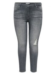 ONLY Carmakoma Dżinsy - Skinny fit - w kolorze szarym rozmiar: 54/L32. Szare jeansy Only Carmakoma, l, z aplikacjami. Za 105.38 zł.
