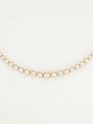 DIAMANTA Złoty naszyjnik "Rivière 3 carats" z diamentami - dł. 44 cm rozmiar: onesize. Żółte naszyjniki DIAMANTA, z diamentem, złote. Za 24,729.99 zł.