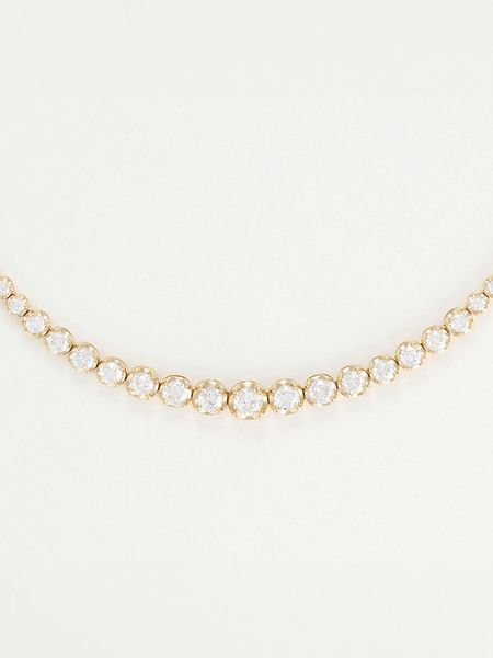 DIAMANTA Złoty naszyjnik "Rivière 3 carats" z diamentami - dł. 44 cm rozmiar: onesize. Żółte naszyjniki DIAMANTA, z diamentem, złote. Za 24,729.99 zł.