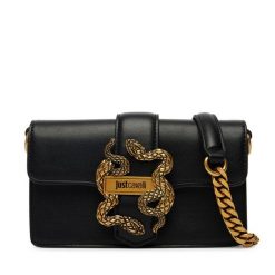 Torebka Just Cavalli. Czarne torebki klasyczne Just Cavalli, bez wzorów, bez dodatków. Za 614.99 zł.