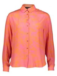 Miss goodlife Bluzka "Pink Jungle" w kolorze jasnoróżowo-koralowym rozmiar: L. Czerwone bluzki miss goodlife, l, bez wzorów, z wiskozy, bez kołnierzyka, bez ramiączek. Za 181.76 zł.