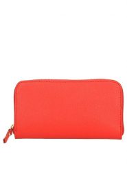 ORE10 Skórzany portfel w kolorze czerwonym - 20 x 11 x 3 cm rozmiar: onesize. Czerwone portfele ORE10, bez wzorów, z materiału. Za 149.66 zł.