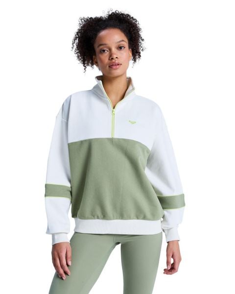 Bluza dla Kobiety ESS ENERGY NEW Zielony. Zielone bluzy Roxy, xs, bez wzorów, z bawełny, bez kaptura. Za 160.00 zł.