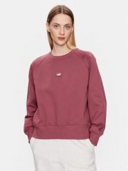 New Balance Bluza WT31500 Bordowy Oversize. Czerwone bluzy New Balance, xl, bez wzorów, z bawełny, bez kaptura. Za 199.99 zł.