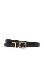 Guess Pasek Damski 176915 Czarny. Czarne paski Guess, z aplikacjami, ze skóry. Za 129.99 zł.