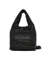 LOVE MOSCHINO Torebka JC4044PP1LLP100A Czarny. Czarne torebki klasyczne Love Moschino, bez wzorów, z tworzywa sztucznego, bez dodatków. Za 469.99 zł.