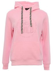 Zwillingsherz Bluza "Nelina" w kolorze jasnoróżowym rozmiar: L/XL. Różowe bluzy Zwillingsherz, l, bez wzorów, z bawełny, z kapturem. Za 247.11 zł.