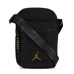 Saszetka torba listonoszka Air Jordan Jan Airborne Festival Bag 9A0631-K5X. Czarne torby na ramię Jordan, bez wzorów, bez dodatków. Za 119.00 zł.