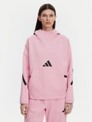 Adidas Bluza Z.N.E. JD5992 Różowy Loose Fit. Czerwone bluzy Adidas, s, bez wzorów, z bawełny, bez kaptura. Za 279.99 zł.