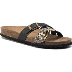 Klapki KAZAR - Dollie 45072-ST-00 Black. Czarne klapki Kazar, bez wzorów, ze skóry ekologicznej, bez obcasa. W wyprzedaży za 169.00 zł.