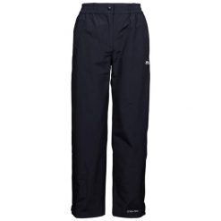 Damskie Spodnie Wodoodporne Tilbury TP75. Czarne spodnie sportowe Trespass, l, bez wzorów, trekkingowe. Za 255.99 zł.