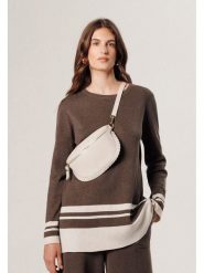 Rodier Sweter w kolorze jasnobrązowym rozmiar: L. Brązowe swetry Rodier, l, bez wzorów, z wełny, bez ramiączek. Za 236.05 zł.