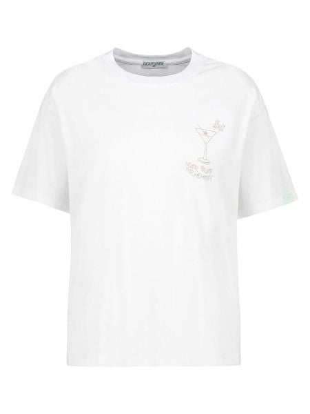 Eight2Nine Koszulka w kolorze białym rozmiar: M. Białe bluzki Eight2Nine, m, bez wzorów, z bawełny, bez kołnierzyka, bez ramiączek. Za 56.79 zł.