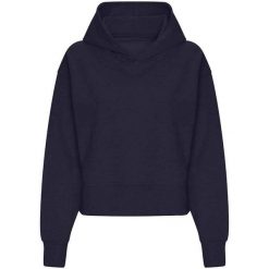 Damska Bluza Z Kapturem Just Hoods O Luźnym Kroju. Niebieskie bluzy AWDIS, s, bez wzorów, z kapturem. Za 130.99 zł.
