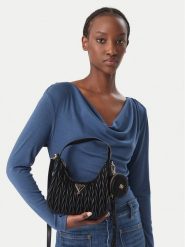 Guess Torebka J6BZ23 W4033 Czarny. Czarne torebki klasyczne Guess, z aplikacjami, ze skóry, bez dodatków. Za 284.99 zł.