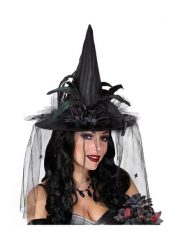 Widmann Kapelusz czarownicy w kolorze czarnym rozmiar: onesize. Czarne kapelusze Widmann, bez wzorów. Za 39.49 zł.