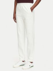 Lacoste Spodnie dresowe XF5268 Biały Regular Fit. Białe spodnie dresowe Lacoste, bez wzorów, z bawełny. Za 549.99 zł.