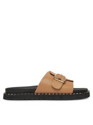 MEXX Klapki MX/019C-HY Beżowy. Brązowe klapki Mexx, bez wzorów, ze skóry, bez obcasa. Za 109.99 zł.