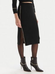 Simona Corsellini Spódnica ołówkowa A25CPGOE0101 Czarny Slim Fit. Czarne spódnice SIMONA CORSELLINI, bez wzorów, z wiskozy, ołówkowe. Za 929.99 zł.
