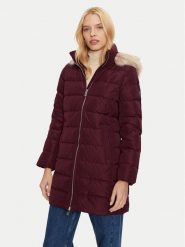 Tommy Hilfiger Płaszcz zimowy Heritage WW0WW43234 Bordowy Regular Fit. Czerwone płaszcze TOMMY HILFIGER, na zimę, m, bez wzorów, z syntetyku, bez kaptura. Za 719.99 zł.