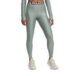 Legginsy damskie Under Armour HeatGear Rib. Zielone legginsy Under Armour, xs, bez wzorów. Za 129.99 zł.