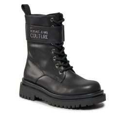Trapery Versace Jeans Couture. Czarne trapery i śniegowce Versace Jeans Couture, z jeansu. Za 1,329.00 zł.