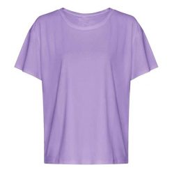 Koszulka Damska Z Odkrytymi Plecami. Fioletowe bluzki JUST COOL, bez wzorów, casualowe, bez kołnierzyka, bez ramiączek. Za 54.99 zł.