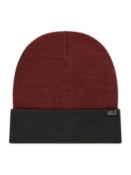 Jack Wolfskin Czapka Rib Hat 1903891-2185 Bordowy. Czerwone czapki Jack Wolfskin, bez wzorów, z materiału. Za 89.99 zł.