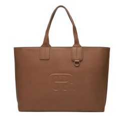 Torebka Gino Rossi. Brązowe shopper Gino Rossi, bez wzorów, bez dodatków. Za 279.99 zł.