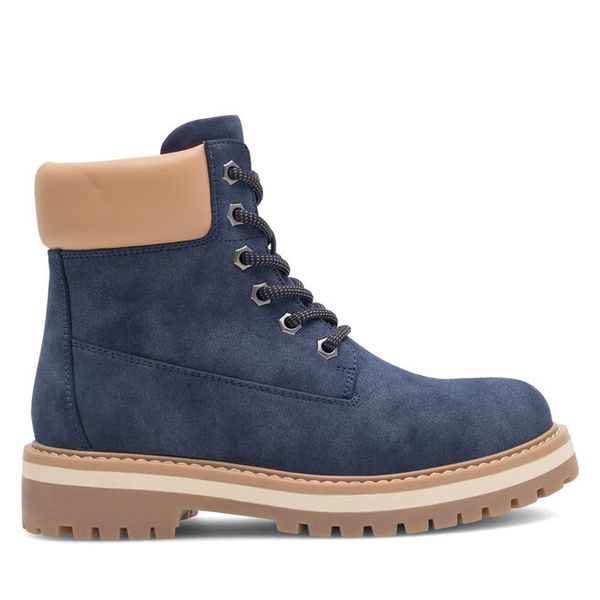 Trzewiki Jenny Fairy. Niebieskie botki Jenny Fairy, bez wzorów, bez obcasa, na płaskiej podeszwie, bez zapięcia. Za 159.99 zł.