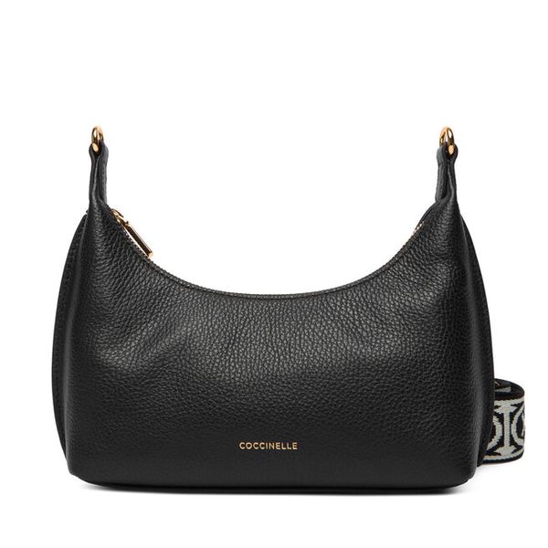 Torebka Coccinelle. Czarne listonoszki Coccinelle, bez wzorów, bez dodatków. Za 859.99 zł.