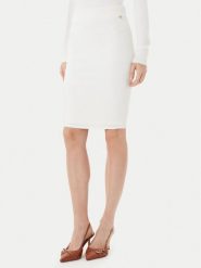 Marciano Guess Spódnica midi 5YGD29 5036Z Biały Slim Fit. Białe spódnice Marciano Guess, xs, z aplikacjami, z wiskozy, midi. Za 589.99 zł.
