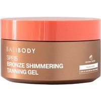 Bali Body - Shimmering Tanning gel Spf 15 - Rozświetlający Żel Brązujący Spf 15 - Suncare Shimmering Tanning gel Spf 15 - Dla Kobiet. Brązowe body BALI BODY, bez wzorów, ze skóry. Za 139.00 zł.