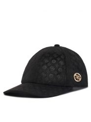Guess Czapka z daszkiem AW5627 POL01 Czarny. Czarne czapki Guess, z aplikacjami, z poliesteru. Za 194.99 zł.