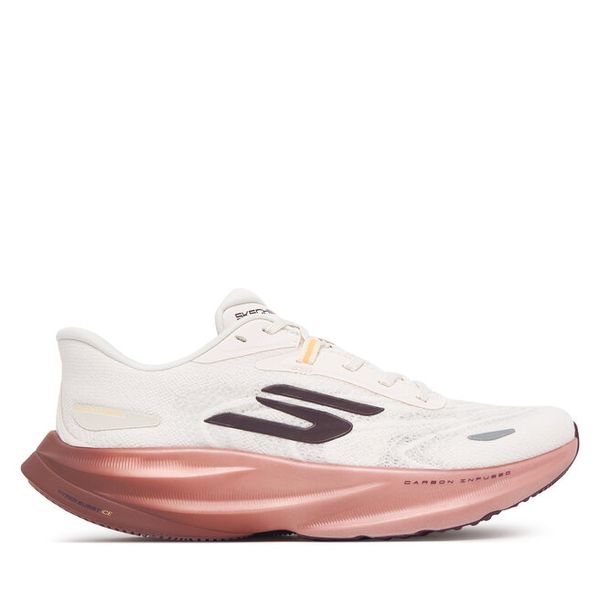 Buty do biegania Skechers. Białe obuwie sportowe Skechers, bez zapięcia, do biegania. Za 539.99 zł.