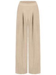 Sublevel Spodnie w kolorze beżowym rozmiar: S/M. Brązowe spodnie materiałowe Sublevel, m, bez wzorów, z materiału. Za 113.99 zł.