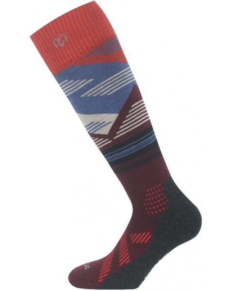 Skarpety merino SIW. Niebieskie skarpety LASTING, bez wzorów, z elastanu. Za 91.00 zł.