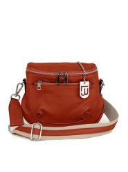 Lucca Baldi Skórzana torebka "Favara" w kolorze ceglanym - 24 x 19 x 7 cm rozmiar: onesize. Brązowe torby na ramię Lucca Baldi, bez wzorów, z materiału, na ramię, bez dodatków. Za 287.16 zł.