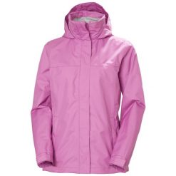 Kurtka przeciwdeszczowa damska Helly Hansen Aden. Czerwone kurtki sportowe Helly Hansen, bez wzorów, bez kaptura. Za 573.00 zł.