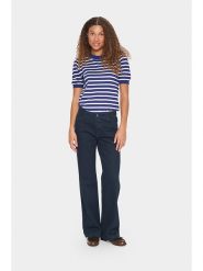 SAINT TROPEZ Sweter w kolorze granatowo-białym rozmiar: M. Niebieskie swetry Saint Tropez, m, bez wzorów, bez ramiączek. Za 96.83 zł.