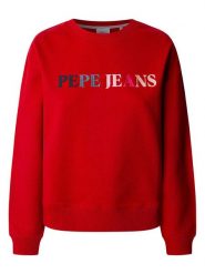 Pepe Jeans Bluza "Regan" w kolorze czerwonym rozmiar: S. Czerwone bluzy Pepe Jeans, s, bez wzorów, z jeansu, bez kaptura. Za 162.87 zł.