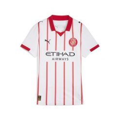 Damska koszulka domowa Girona FC 25/26 PUMA. Białe bluzki Puma, l, bez wzorów, klasyczne, bez kołnierzyka, bez ramiączek. Za 429.00 zł.
