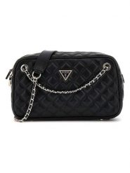 Guess Torebka w kolorze czarnym - 28 x 24 x 10 cm rozmiar: onesize. Czarne torby na ramię Guess, z aplikacjami, z materiału, na ramię, pikowane, bez dodatków. Za 426.99 zł.