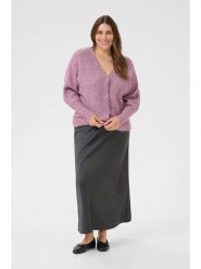KAFFE curve Kardigan "Mirana" w kolorze fioletowym rozmiar: XL. Różowe kardigany KAFFE curve, xl, bez wzorów. Za 130.99 zł.