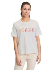 CARTOON Koszulka w kolorze białym rozmiar: 38. Białe bluzki Cartoon, bez wzorów, z bawełny, bez kołnierzyka, bez ramiączek. Za 60.99 zł.