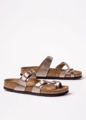 Japonki damskie Birkenstock Mayari BF (1016409). Żółte klapki Birkenstock, bez wzorów, bez obcasa. Za 349.99 zł.