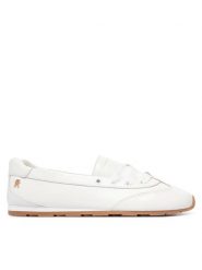 Tommy Hilfiger Baleriny Bella Ballet Sneaker FW0FW09449 Biały. Białe baleriny TOMMY HILFIGER, bez wzorów, ze skóry, bez obcasa. Za 449.99 zł.