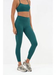 Onamaste Legginsy sportowe "Geneva" w kolorze turkusowym rozmiar: S/M. Niebieskie legginsy Onamaste, m, bez wzorów, z materiału. Za 114.44 zł.